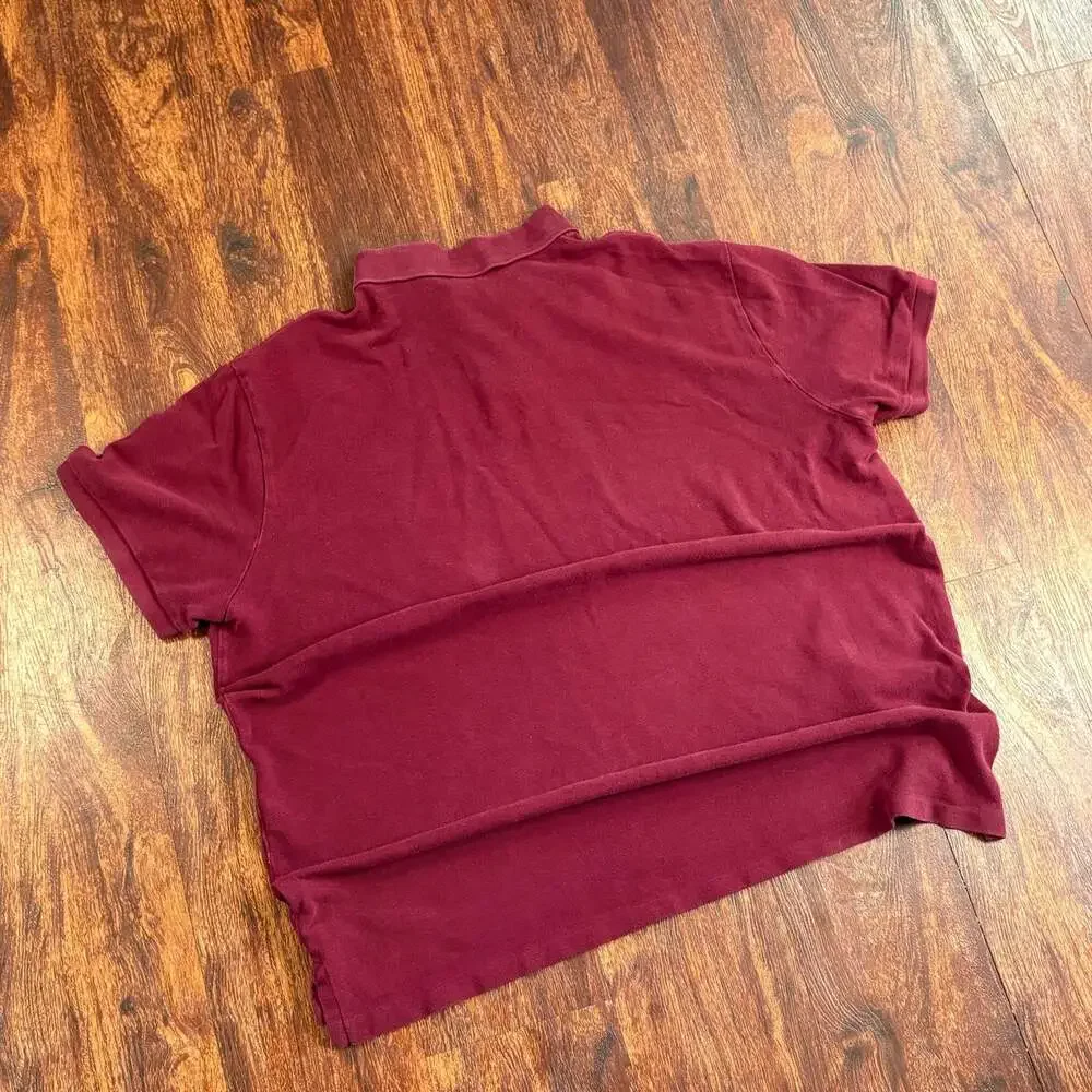 Polo Ralph Lauren Custom Slim Fit Polo Shirt XXXL Burgundy Embroidered Pony